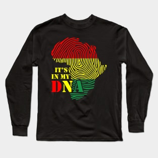 It's in my DNA, Black History, Africa, Black Lives Matter Long Sleeve T-Shirt